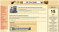 Desktop Screenshot of oldtimeradio.de